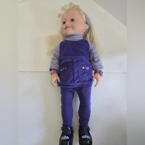 Playmates ~ Vintage 1999 Vinyl Amazing Ally 18" Doll with Accessories